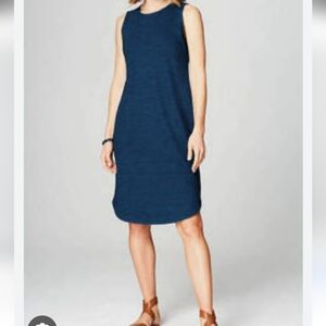 Purejill Indigo Sleeveless Blue Dress Size S